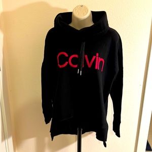 NWT Calvin Klein Black Sweatshirtw/Pink lettering